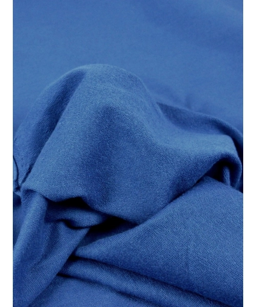 Dzianina dresowa z lycrą - Dresówka bawełniana pętelka  - niebieska